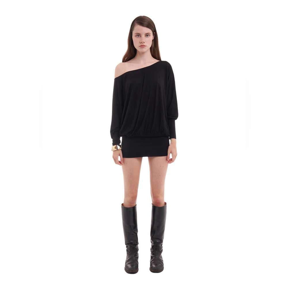 Niihai CHARLI DRESS IN CHARCOAL BLACK